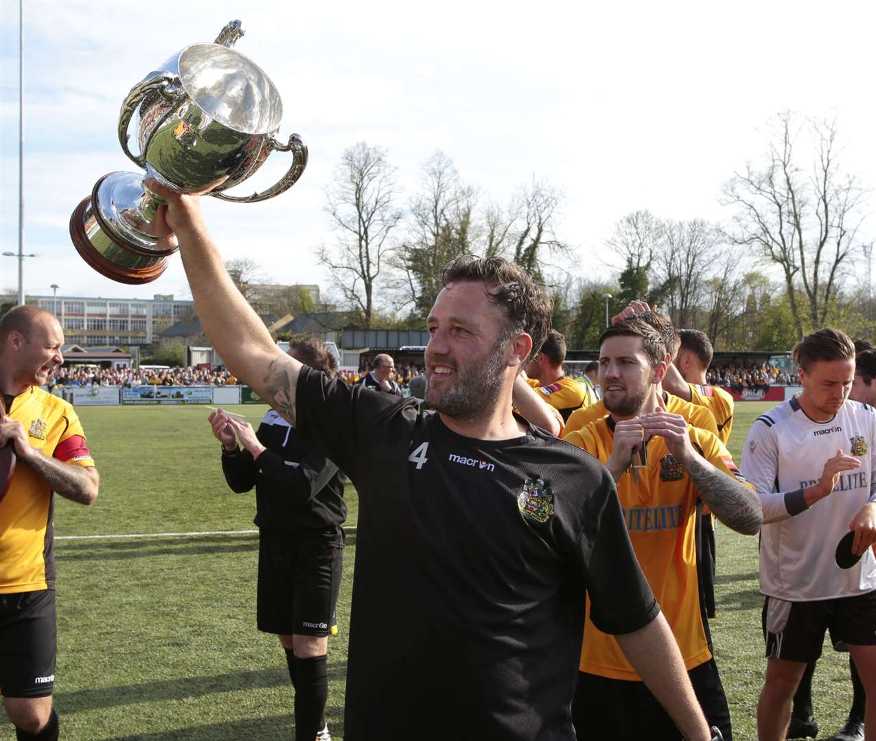 Jay Saunders won the Isthmian League as Maidstone manager in 2015 Picture: Martin Apps
