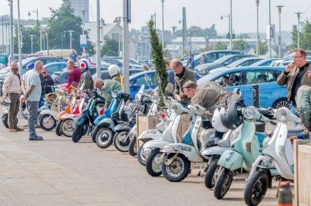 Scooters at the centre. Picture by James Beale Photography