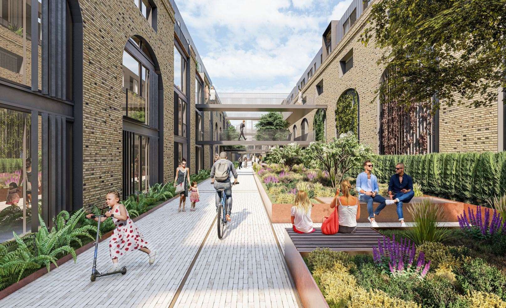The project, set for Newtown railway works in Ashford, was approved in 2020