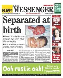 Kent Messenger front page March 12