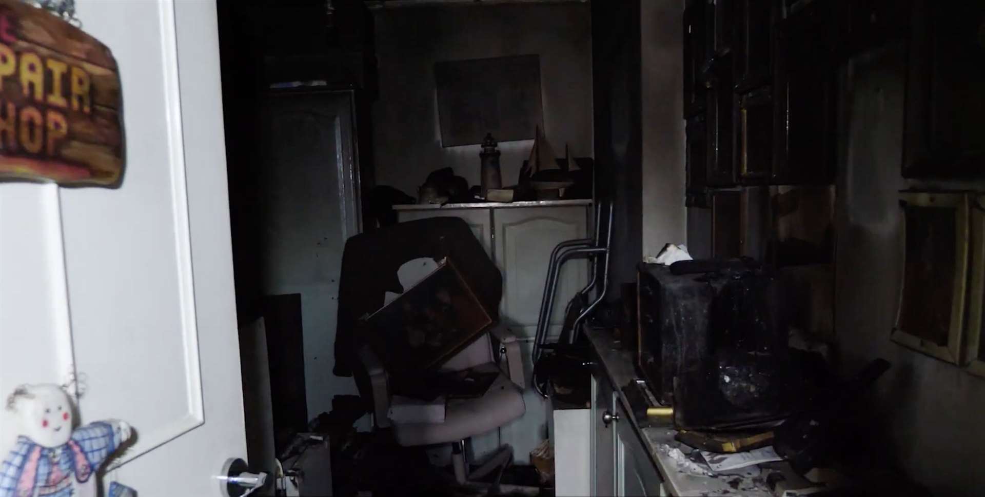 The fire took hold in a spare room. Picture: KFRS
