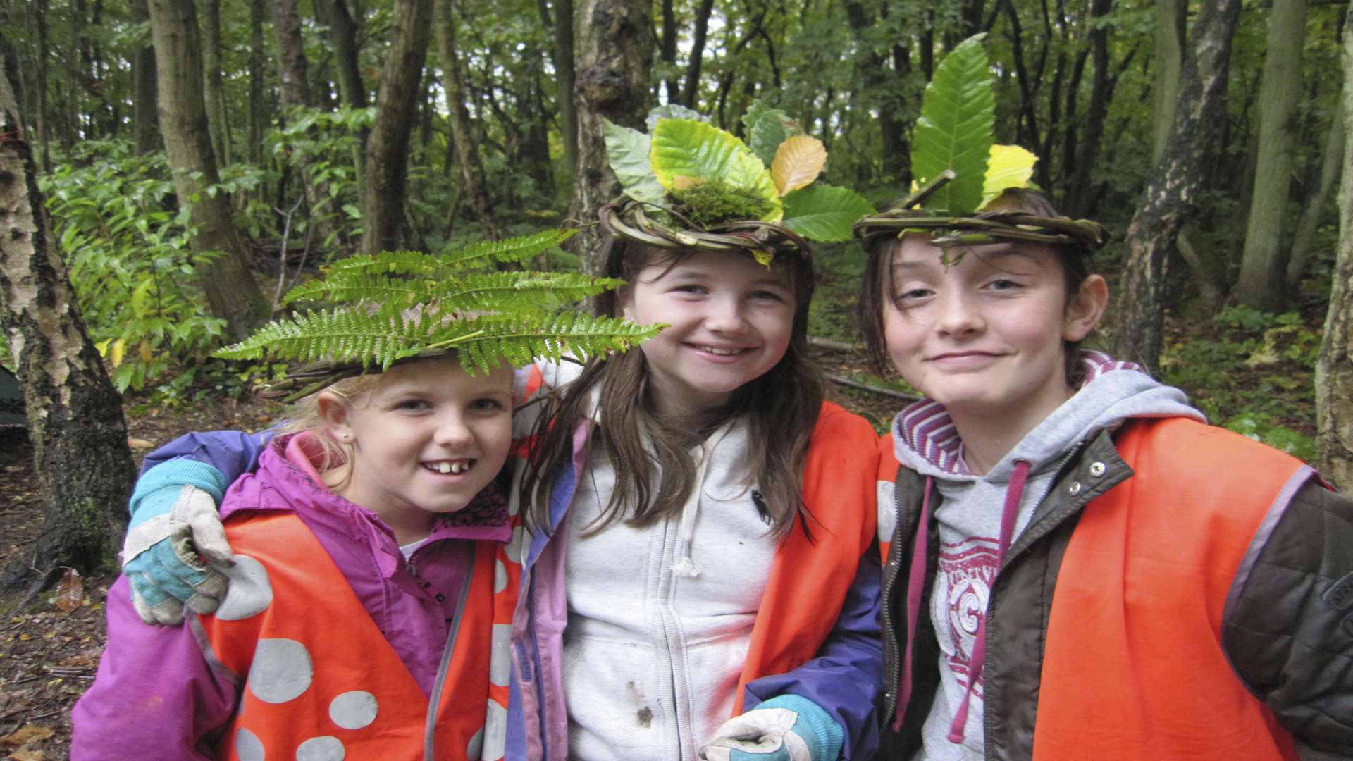 Youngsters enjoy the woodland. Picture: Kent Wildlife Trust