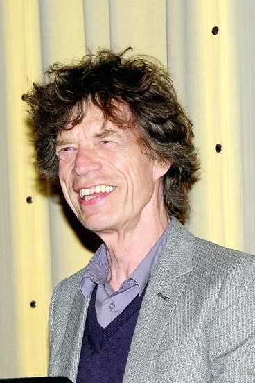 Mick Jagger visits the Dartford centre named after him in 2010