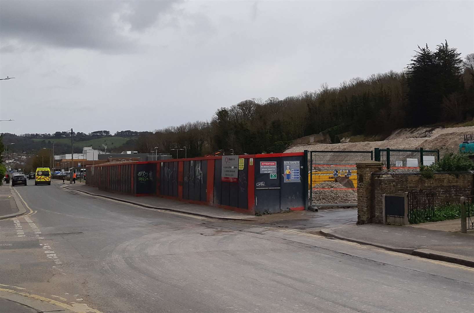 The site of the former Buckland Hospital s seen from Coombe Valley Road. Picture: Sam Lennon KMG