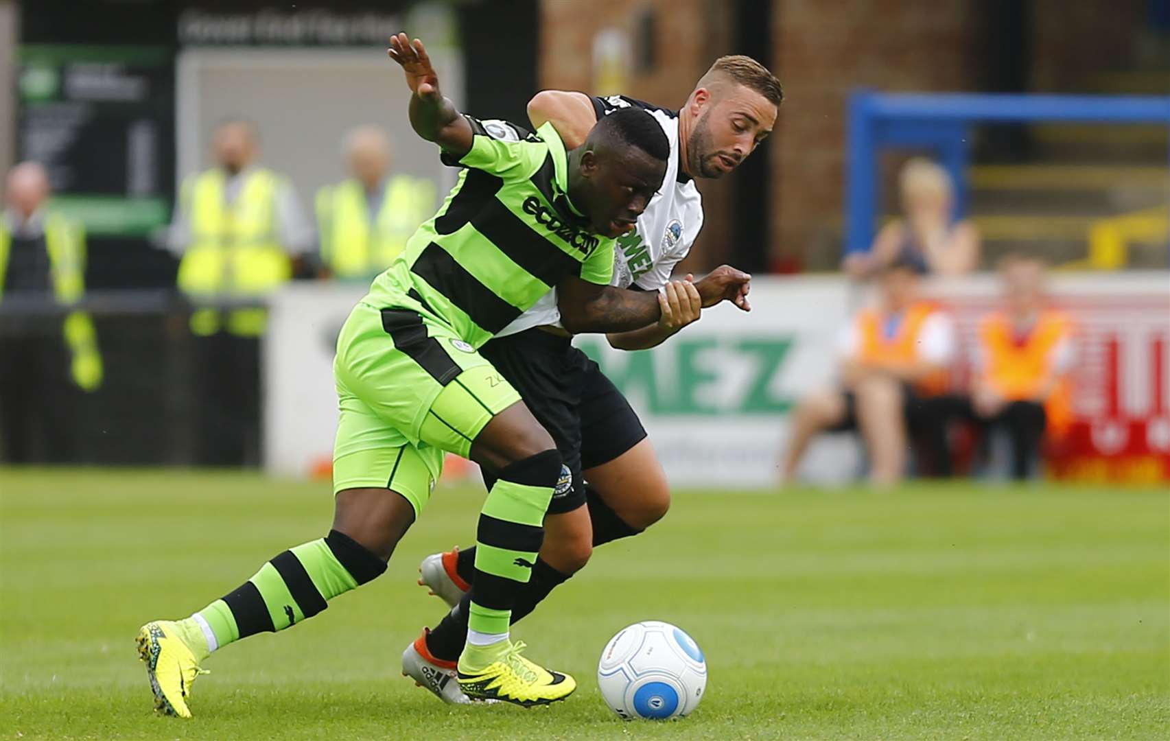 Sammy Moore playing in 2016 for Dover against Forest Green. Picture: Matt Bristow