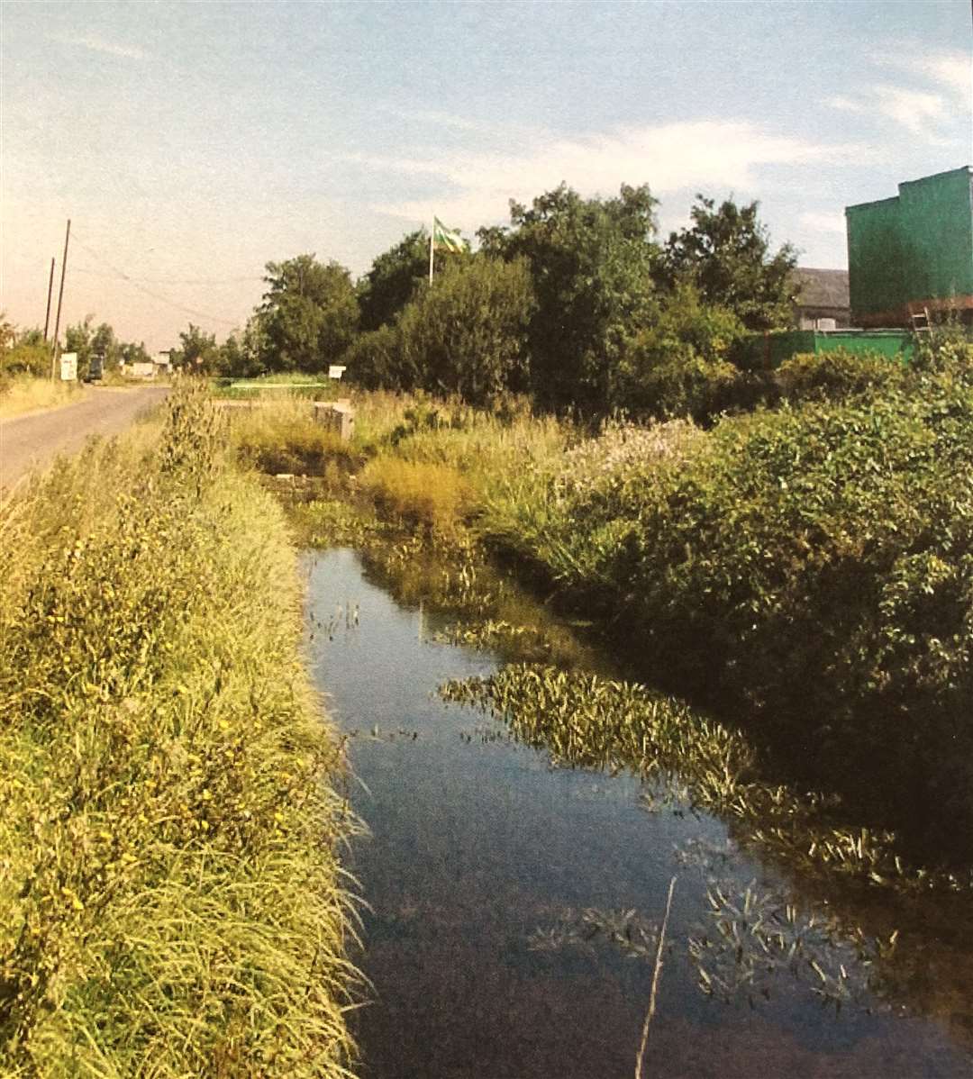 What the ditches along Ray Lamb Way/Wallhouse Road looked like before the fly-tipping. Photo: Neil Fuller