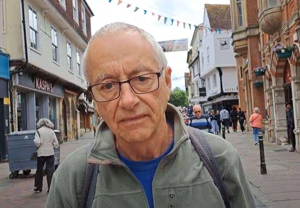 Mike Tolhurst, 75, spoke to our reporter in Canterbury