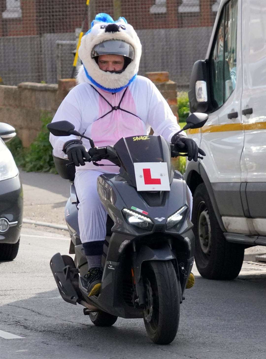 Even learners took part in the Associated Sheppey Bikers' Easter egg run on Sunday. Picture: John Stockham