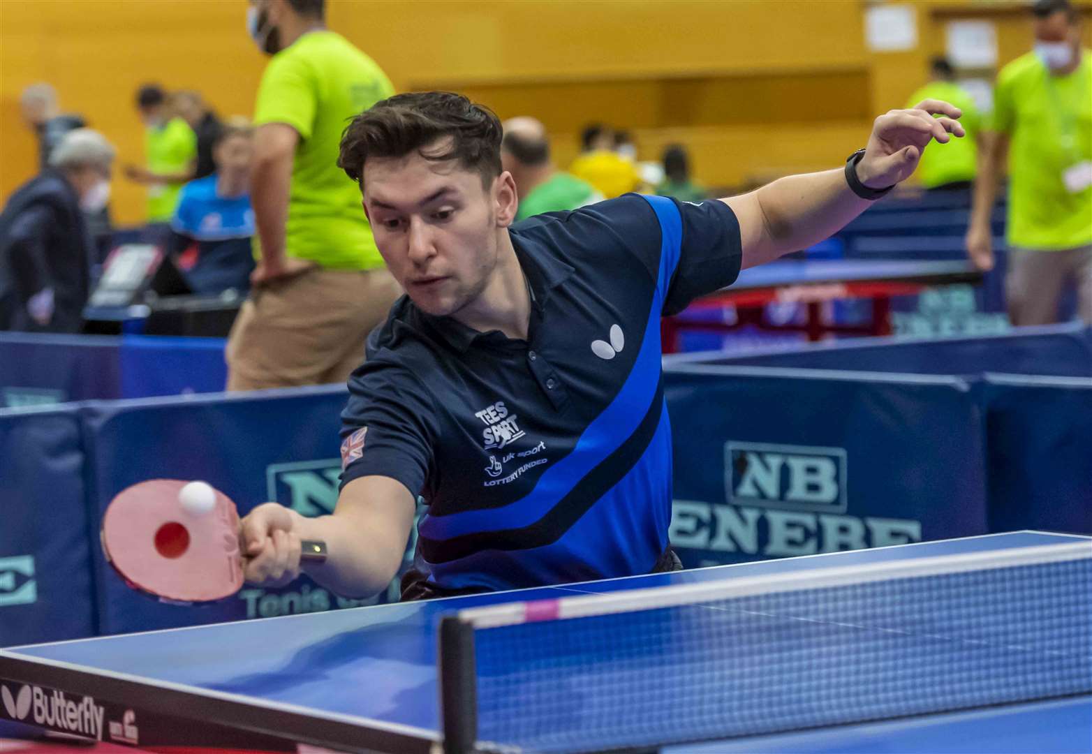 Minster's Ross Wilson on his way to victory at the Spanish Para Open. Picture: ITTF/Antonio Alvarez