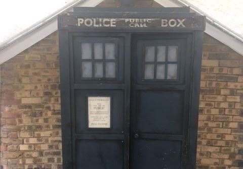 Ever walk into a pub garden and come across something you weren’t expecting? Maybe this police box was part of a contra-deal for using the shooting gallery function room