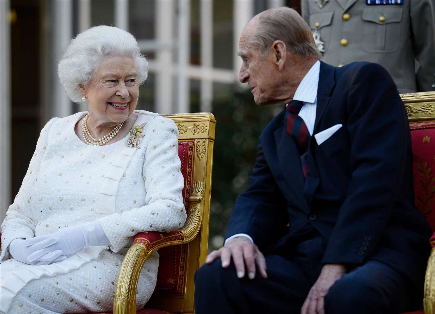 The King stated: 'To my darling Mama - as you begin your last great journey to join my dear late Papa - I want simply to say this, thank you'. Picture: Owen Humphreys/PA