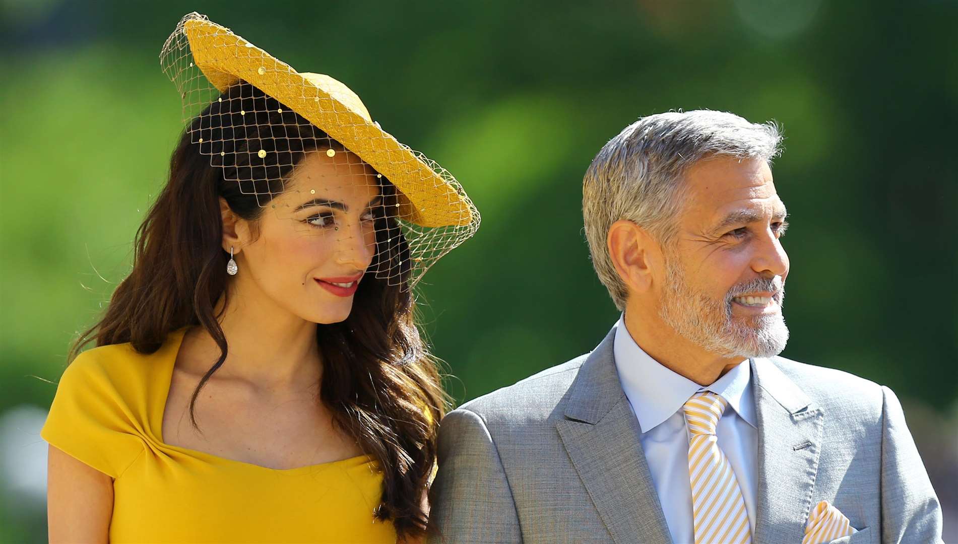 Amal and George Clooney. Picture: Gareth Fuller/PA Wire