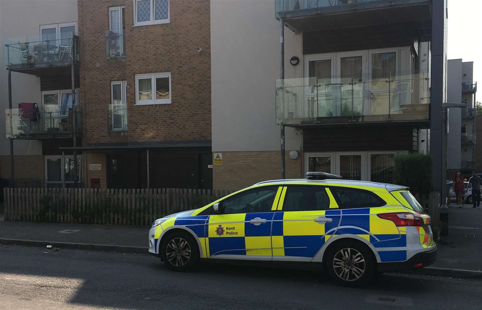 Police remain at the scene of a raid in Hartnup Street