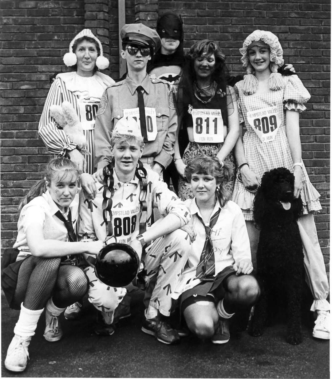 Dressed up for the Hempstead Valley Fun Run in May 1988.