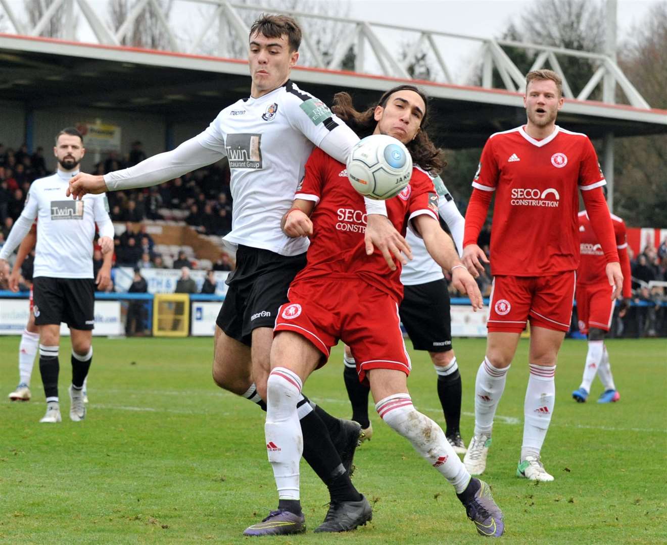 Dartford challenge against Welling on Boxing Day. Picture: David Brown