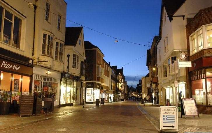The attack took place in Canterbury high street. Stock picture