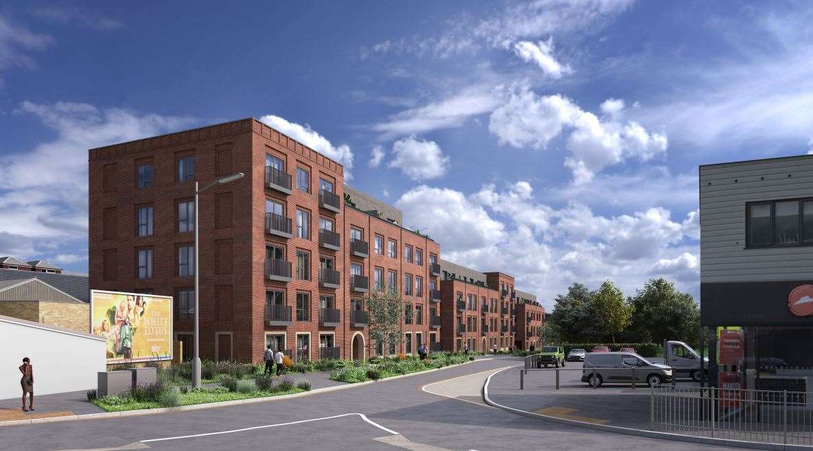 A CGI of how the flats will look