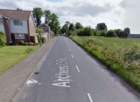 Firefighters attended a car fire in Archers Court Road. Picture: Google Maps