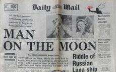 The Daily Mail from page record the historic moon landing in 1969
