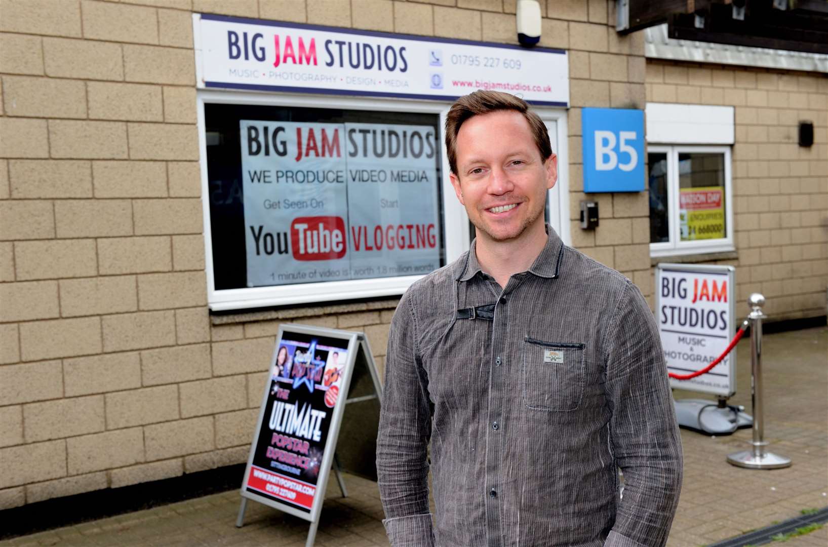 Kevin Thorpe, director and owner of Big Jam Studios in Castle Road, Sittingbourne