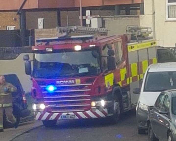 The fire service was part of an emergency response to an incident in Northfleet. Picture: Steve Mairs
