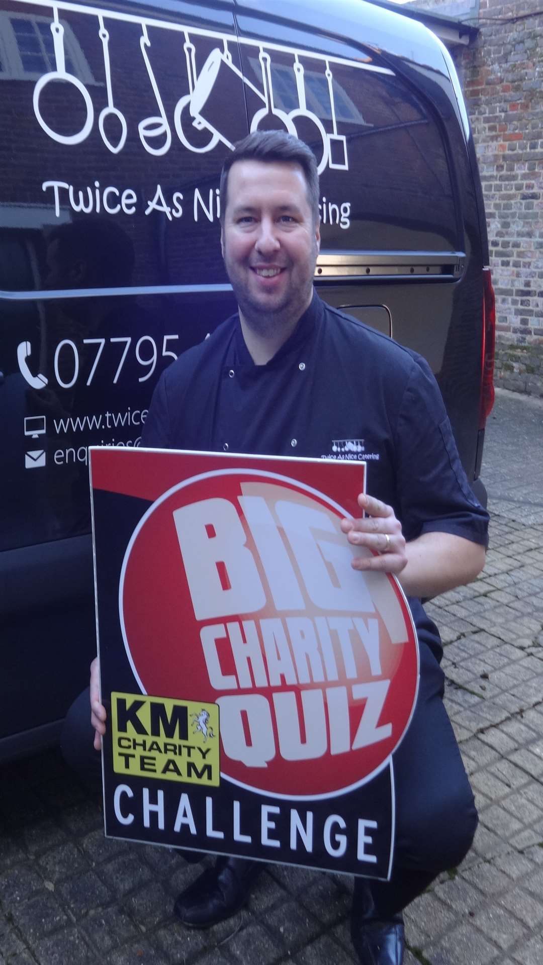 Mark Gingles from Rochester based Twice As Nice catering which is supporting the Medway heat of the KM Big Charity Quiz on March 27 by providing a ploughman's supper for every quiz goer.