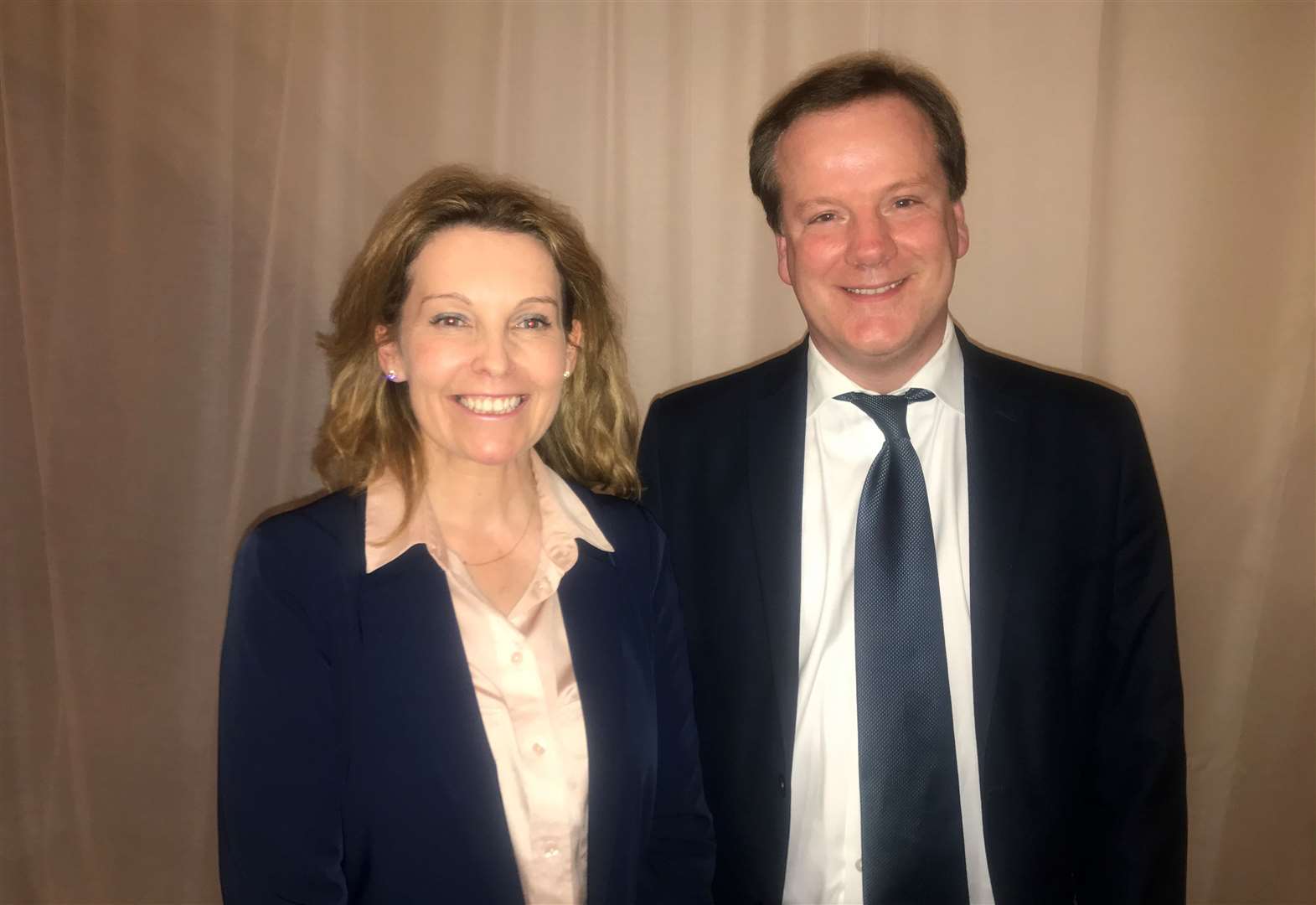 Natalie Elphicke with husband and former Dover and Deal MP Charlie Elphicke