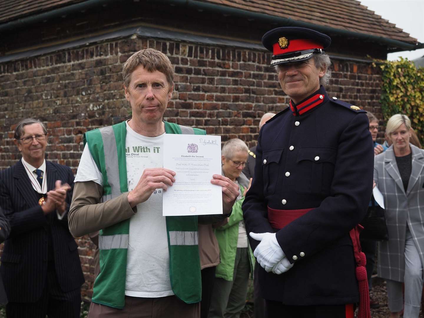 Stephen Wakeford receives the official documentation