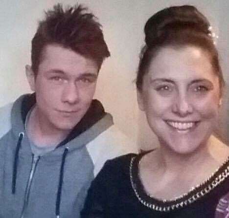 Lewis Burdett, 23, wished his mum Sarah Wellgreen a Happy Mother's Day