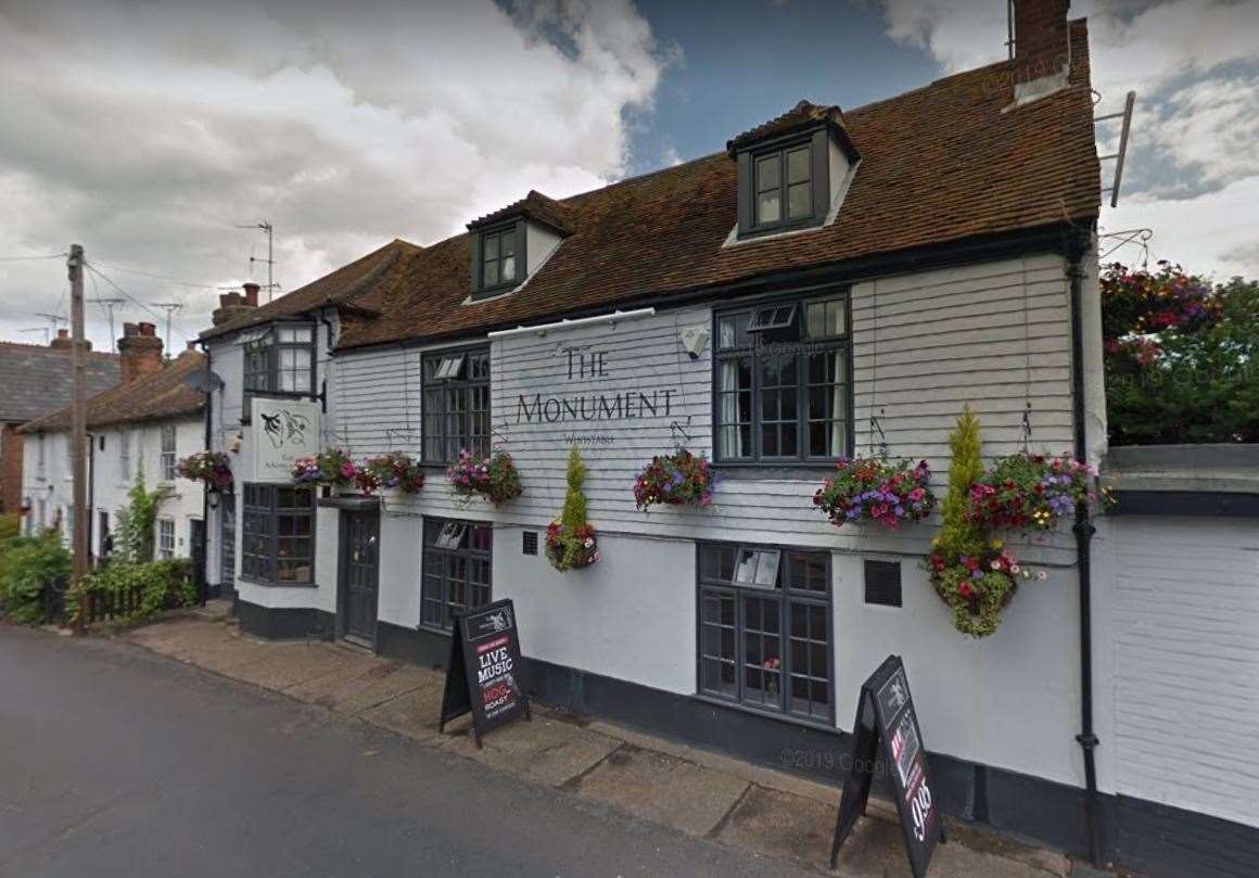 The Monument Pub in Whitstable offers a 10% discount on food to locals. Picture: Google Street View