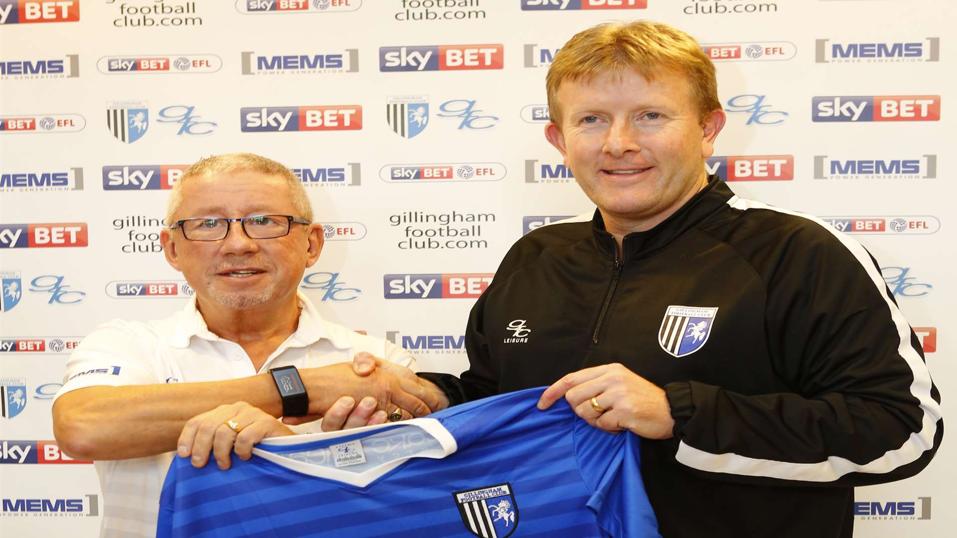 Chairman Paul Scally with new boss Ady Pennock Picture: Andy Jones