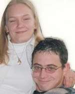 HAPPIER TIME: Robert Kemsley with girlfriend Katherine Bishop on his 18th birthday