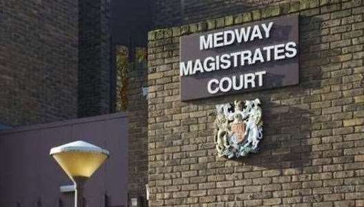 The man pleaded guilty at Medway Magistrates' Court