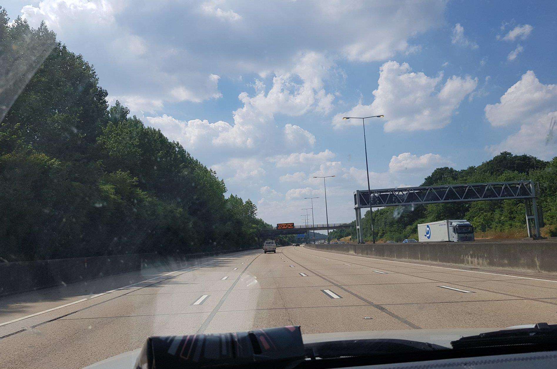 The deserted M20. Picture: Geraldine Allinson/KMG (2925646)