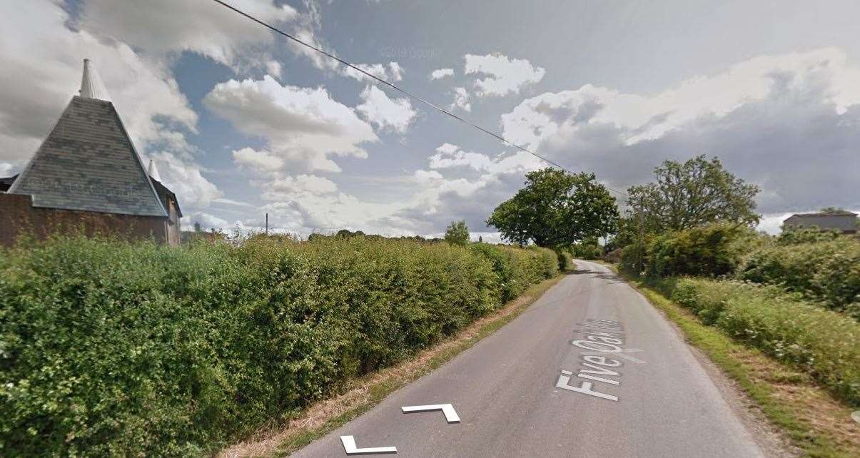 Five Oak Lane near Staplehurst. Picture: Google (29279721)