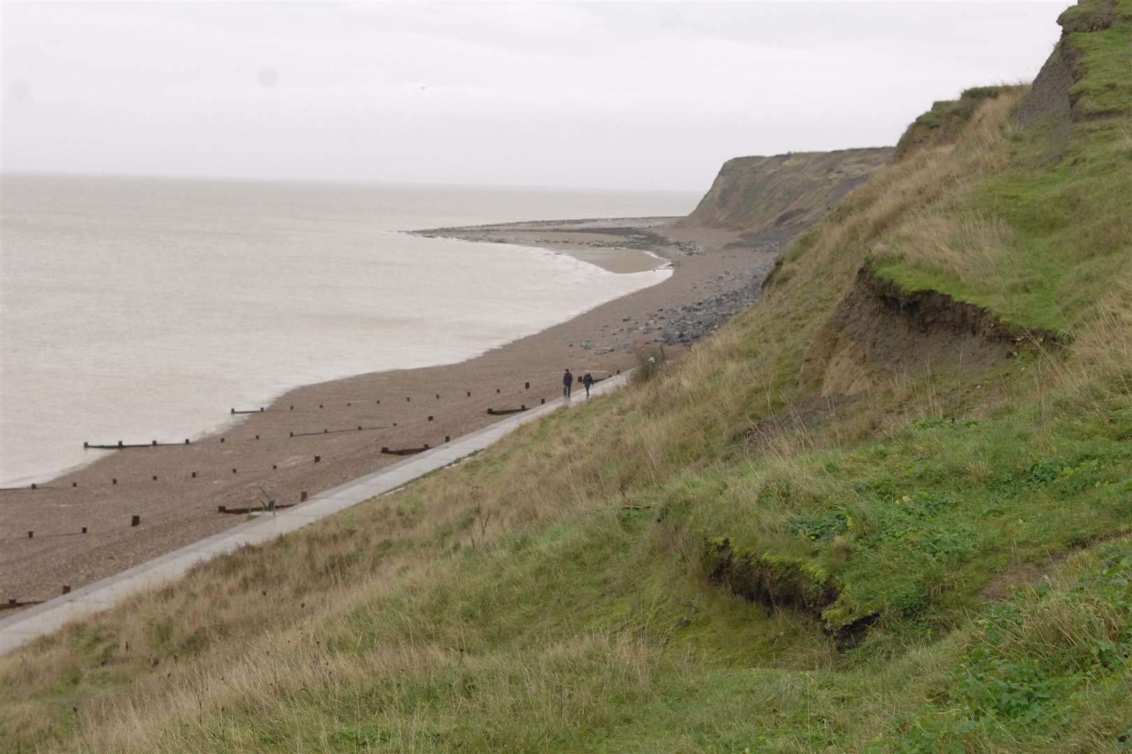 Cliffs between Reculver Drive and Bishopstone Glen, where wildlife and plants are being "threatened by sewage"