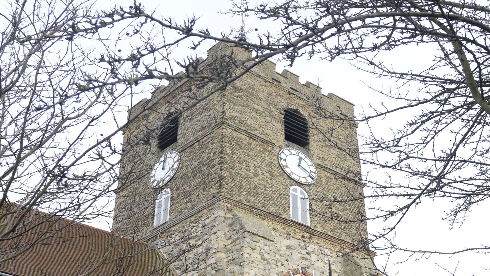 St Peter's Church clock chimes quarterly