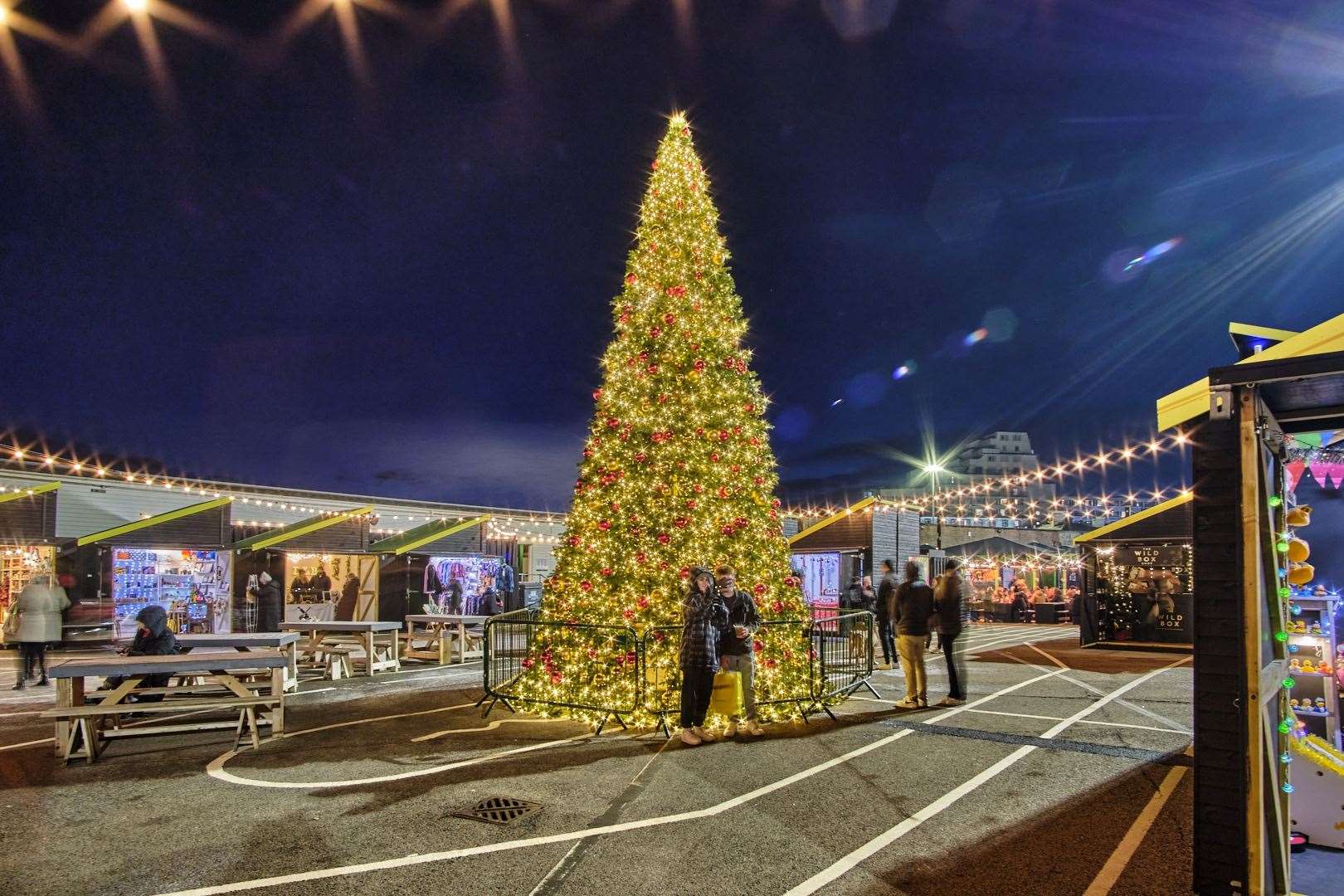 The festive marketplace at the Harbour Arm in Folkestone promises to be the “biggest and most magical year yet”. Picture: Folkestone Harbour Arm