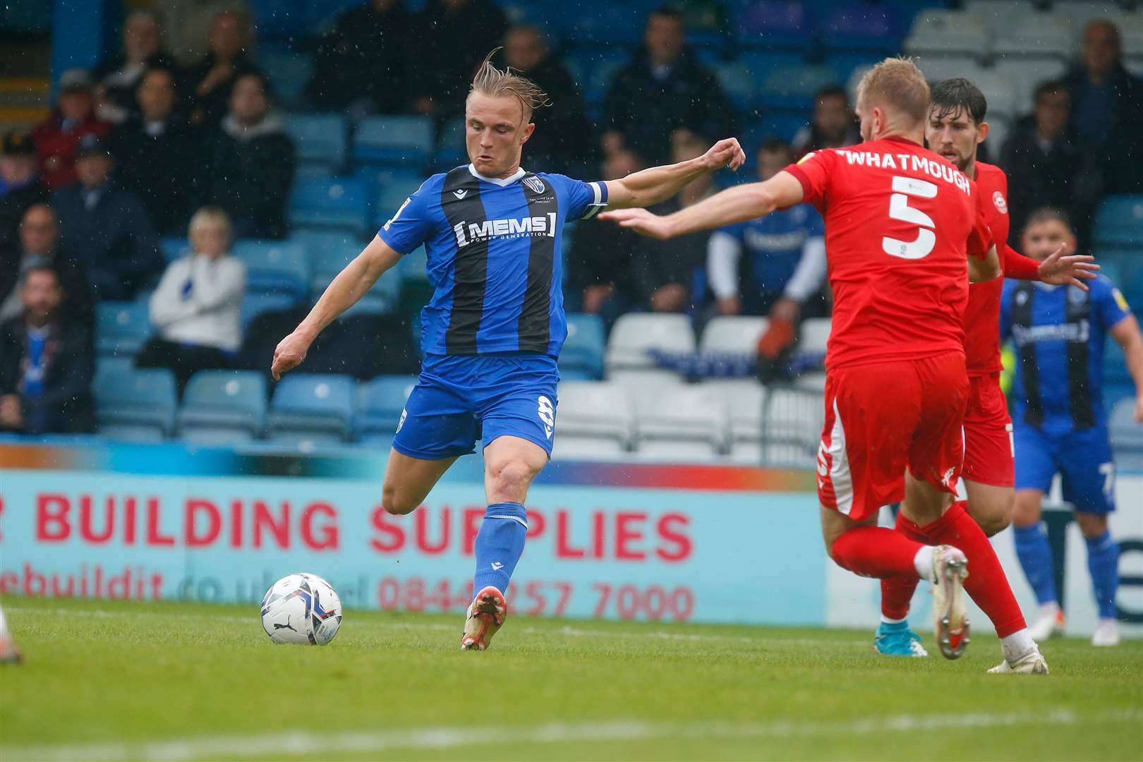 Kyle Dempsey scored eight goals for the Gills last season but has yet to get off the mark this term Picture: Andy Jones