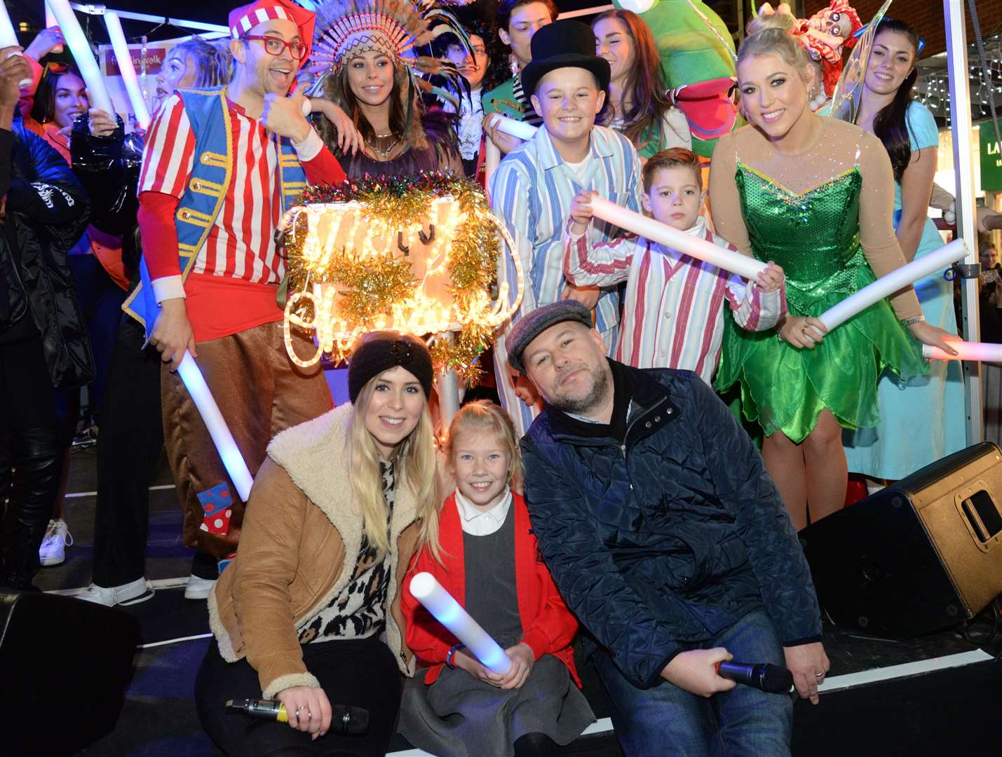 Laura and Garry from kmfm's breakfast show will switch on Canterbury's Christmas Lights