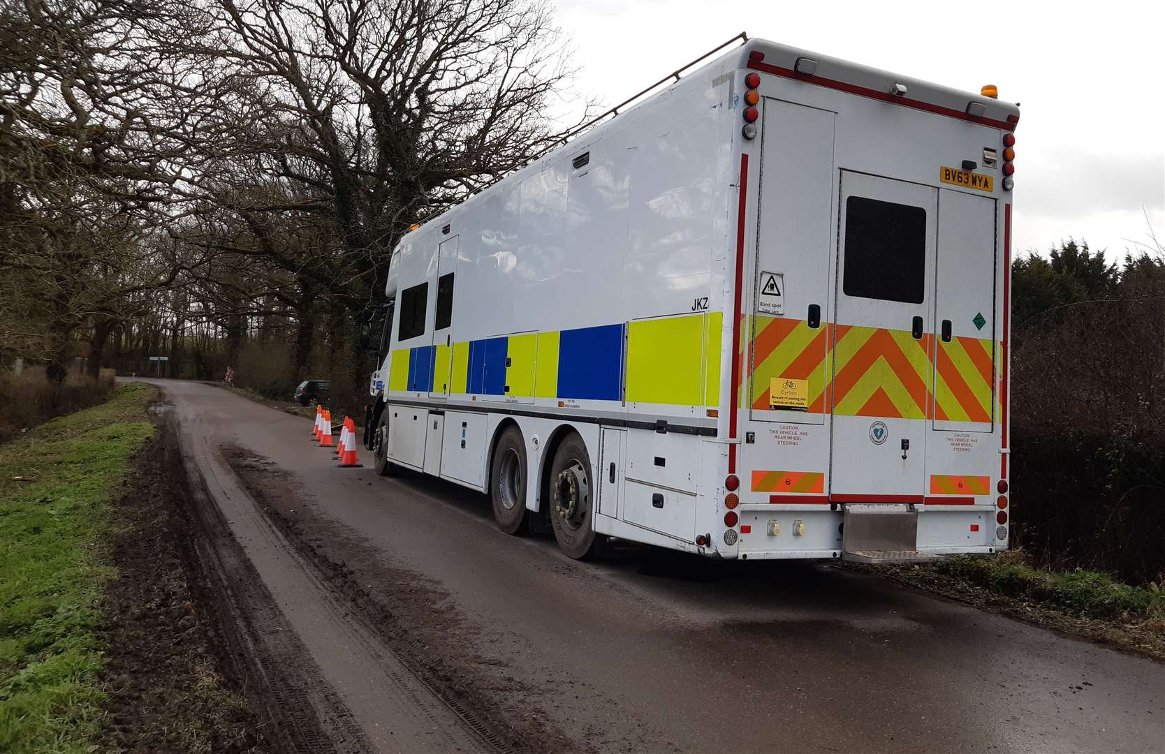 A diving team truck arrived in Bears Lane in March as part of the investigation
