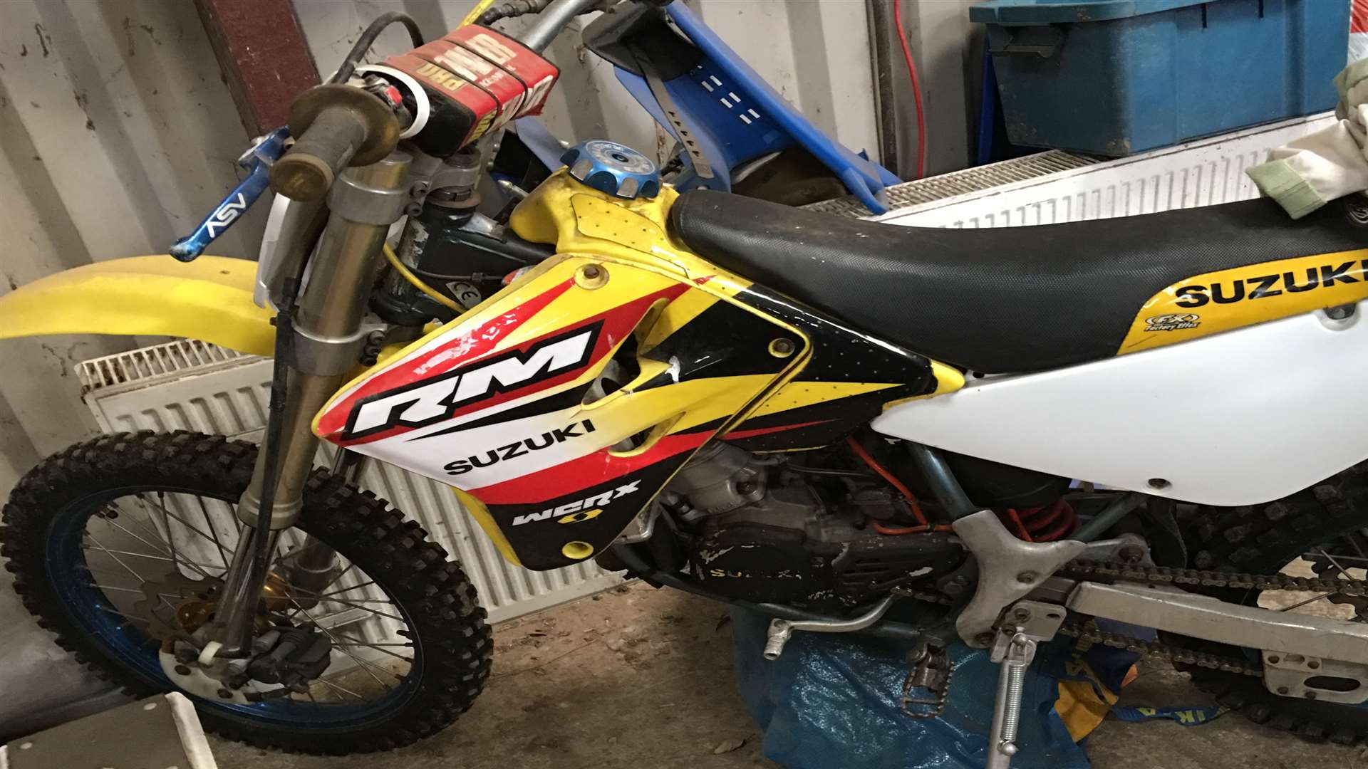 A Suzuki motorcycle was stolen from an outbuilding in Cryals Road, Brenchley. Picture: Kent Police