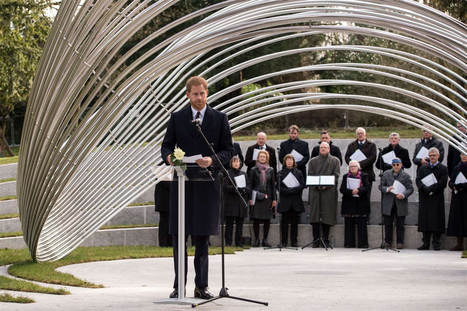 Prince Harry dedicated a memorial in 2019 to all victims of the 2015 terror attacks in Tunisia (Oli Scarff/PA)