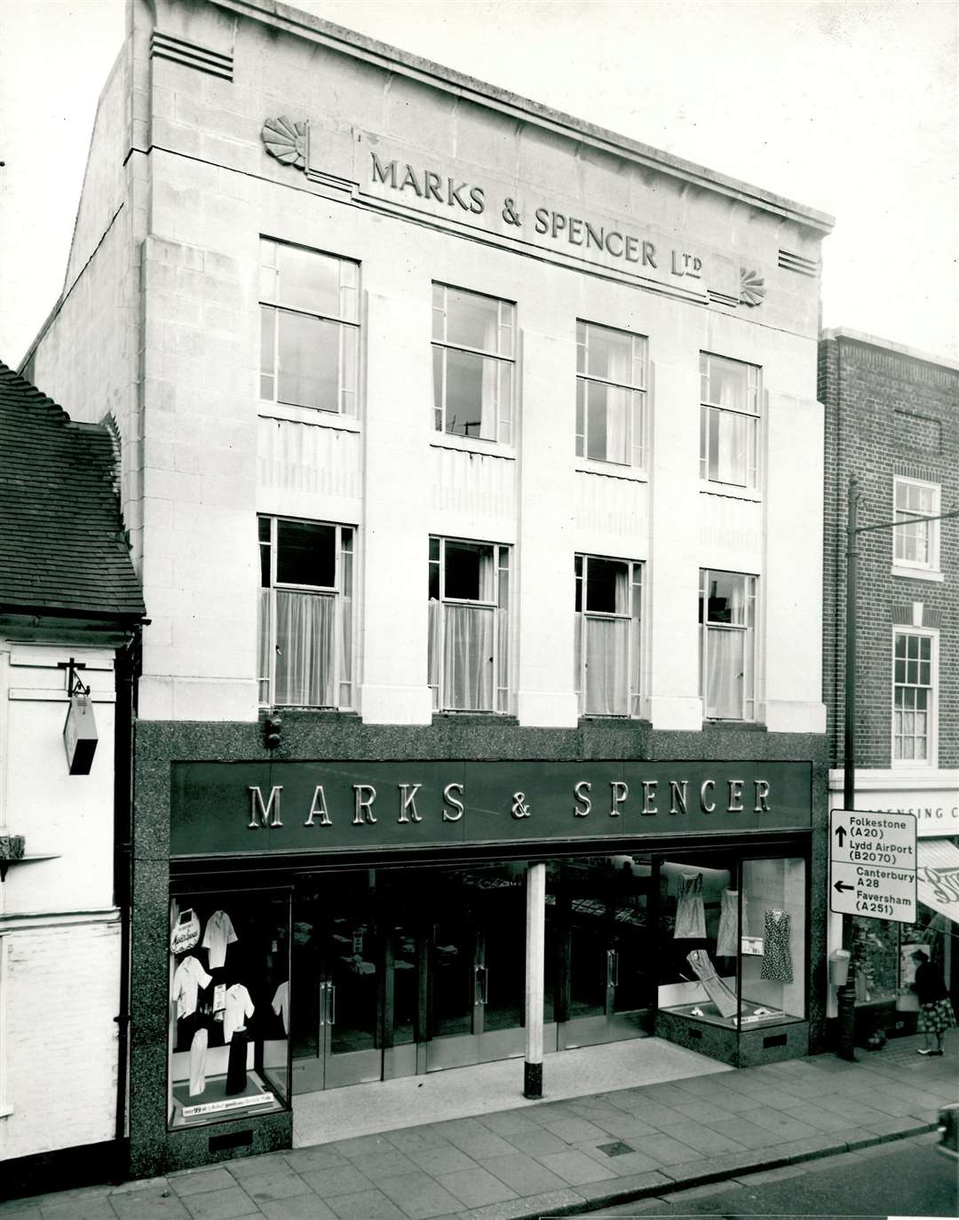 M&S's first Ashford store, on 64-66 high street, photographed in July 1965. Picture: M&S Archive/Steve Salter