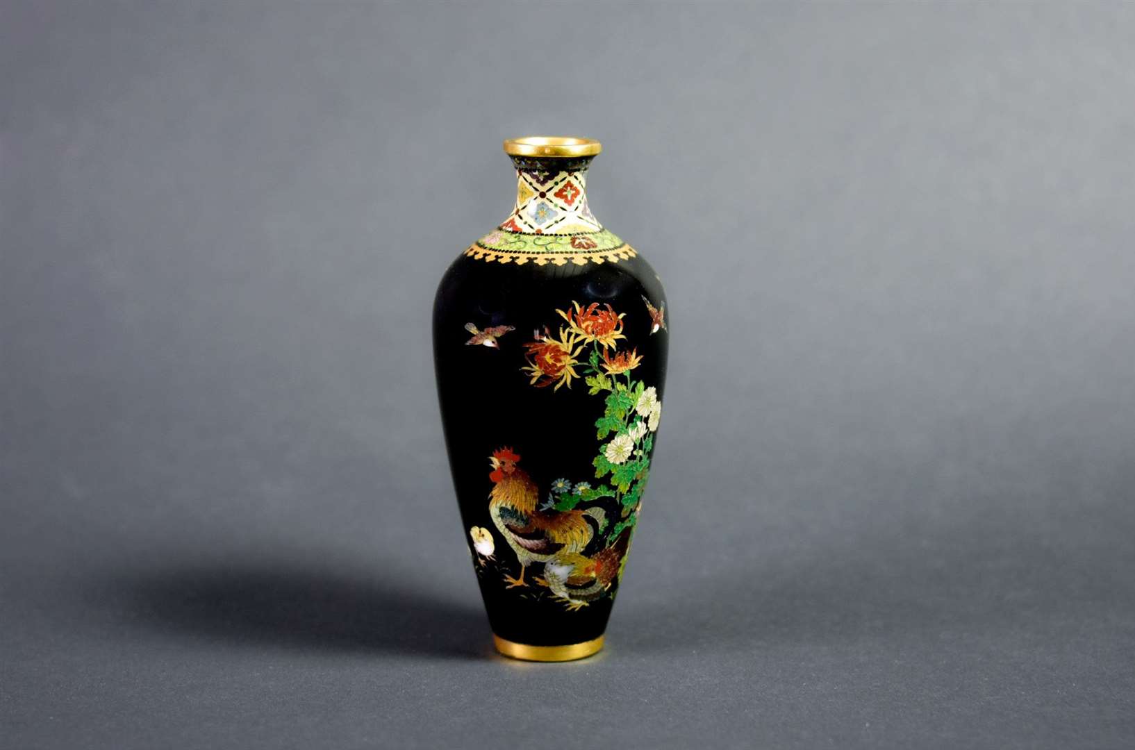 Japanese cloisonné is distinctive for its highly polished, glass-like surface. Picture: Canterbury Auction Galleries