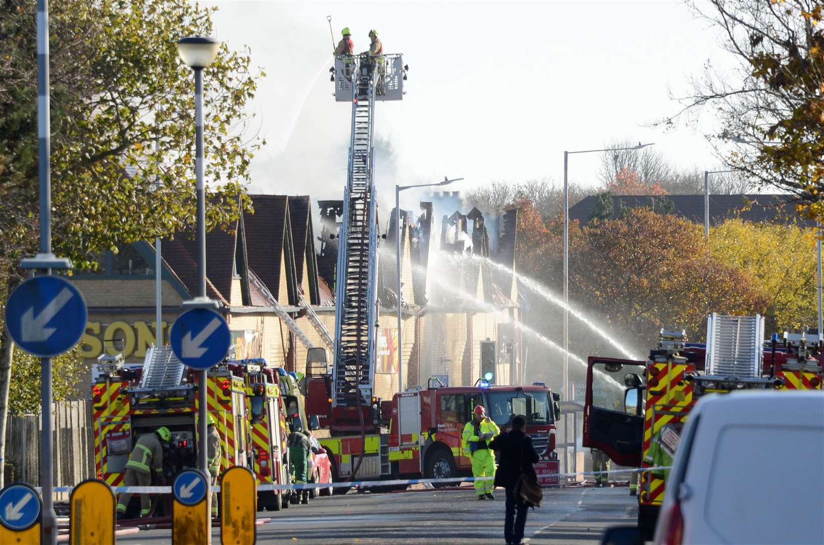 The fire was caused by a deep fat fryer in the cafe. Picture: Paul Amos