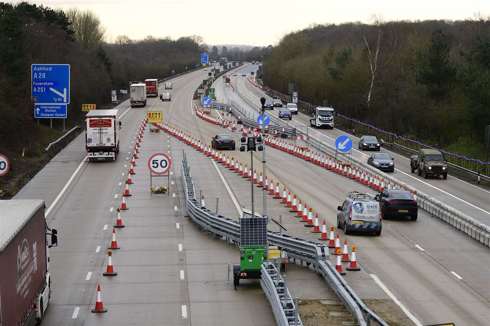 The contraflow system is to end following months of disruption to Kent drivers. Picture: Barry Goodwin