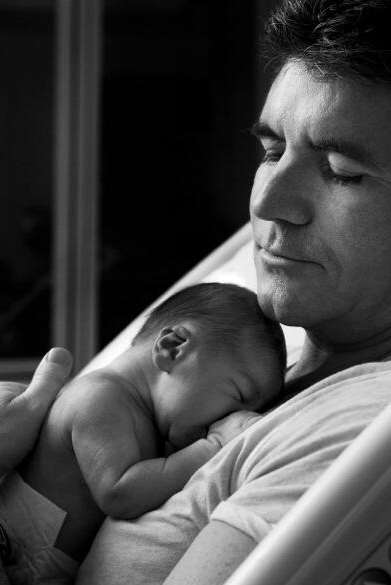 Simon Cowell uploaded this picture to Twitter following the arrival of son Eric.
