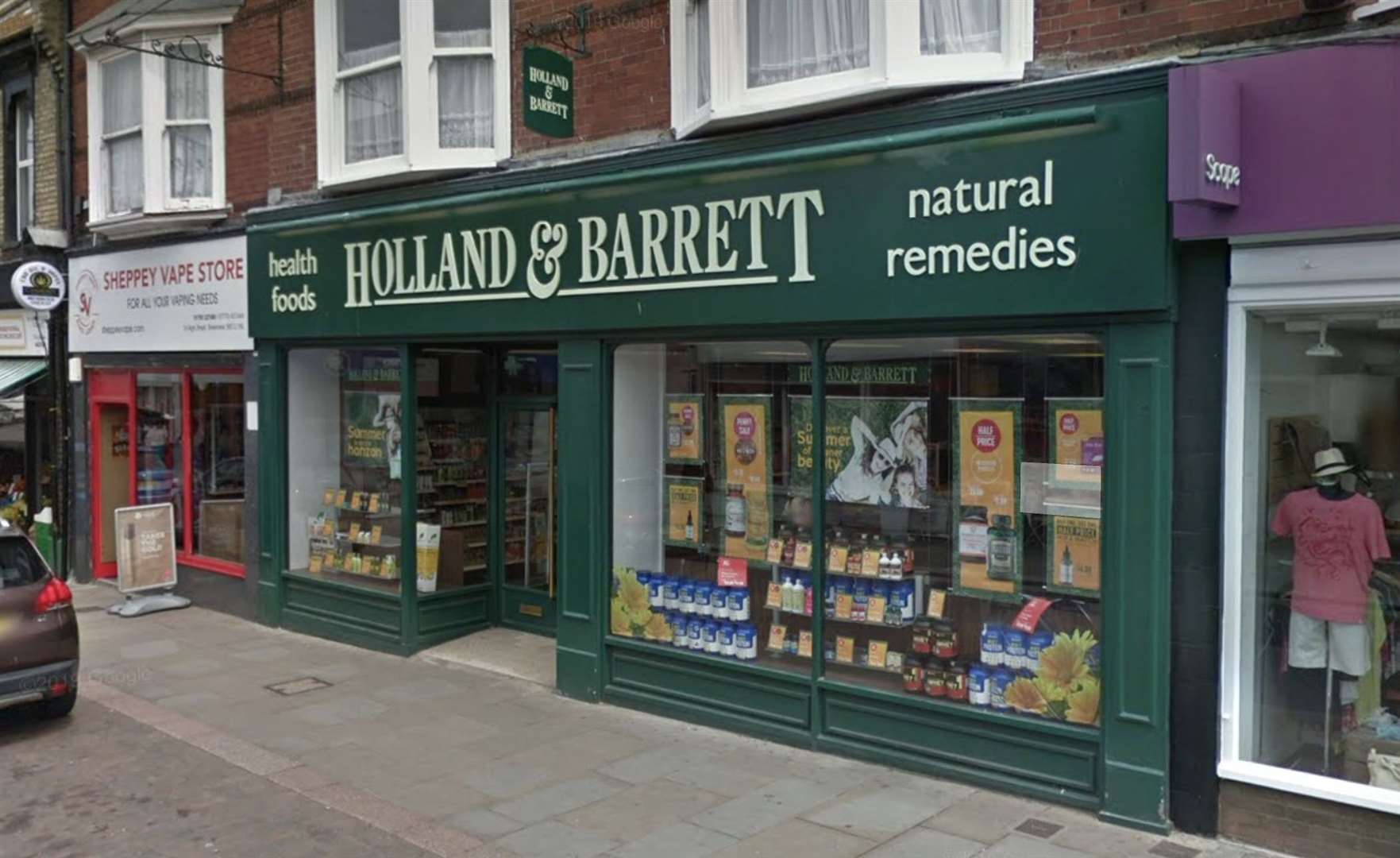 Holland & Barrett shop in Sheerness High Street. Picture: Google Maps (61228472)