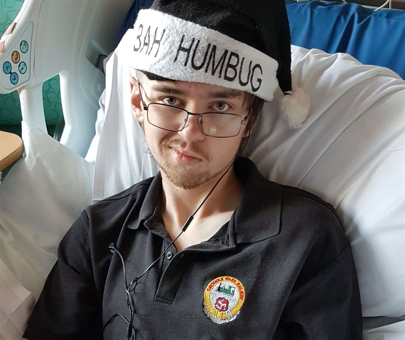 Sam and mum Heather spent Christmas at King's College Hospital in London as he continued to recover